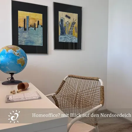 Apartment De Twargbutt Nordseeluft Vom Balkon Aus Schnuppern *