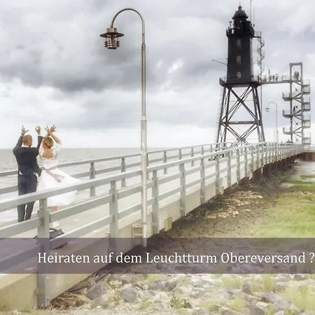 Apartmán De Twargbutt Nordseeluft Vom Balkon Aus Schnuppern Dorumer Neufeld