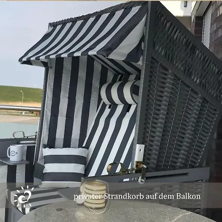 De Twargbutt Nordseeluft Vom Balkon Aus Schnuppern 아파트 *