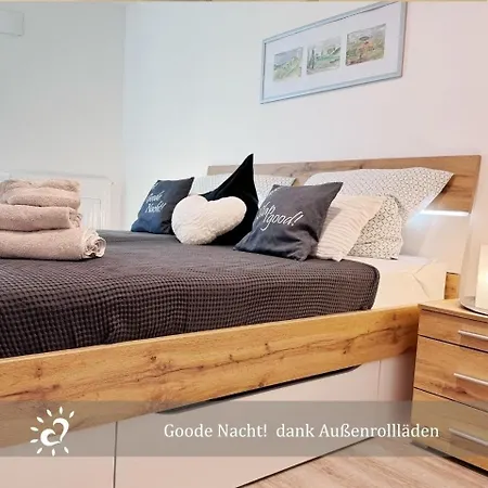 Apartmán De Twargbutt Nordseeluft Vom Balkon Aus Schnuppern Dorumer Neufeld
